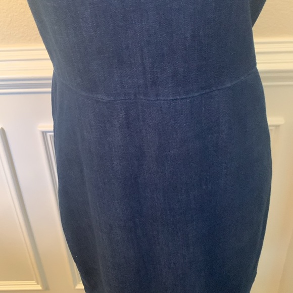 J Crew Denim Sleeveless Dress - Picture 3 of 6